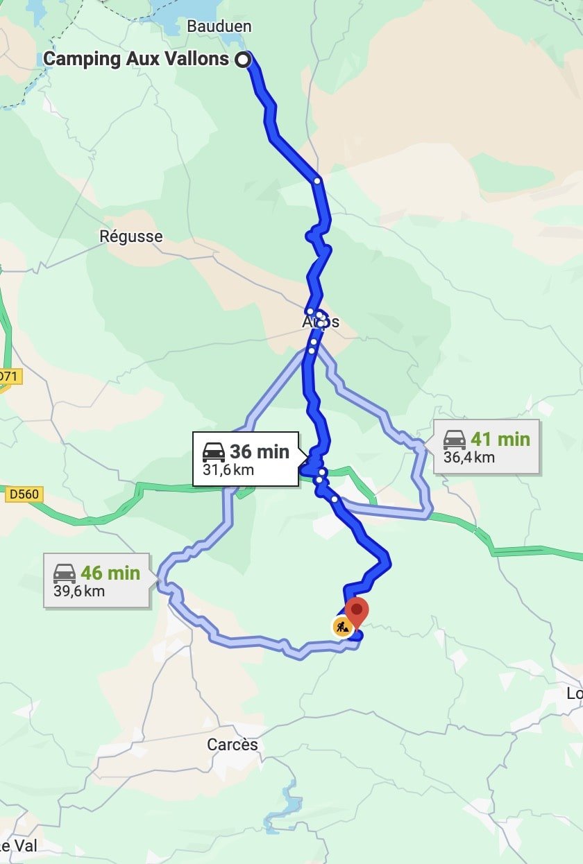 visite de la ville d'Ambialet près du camping